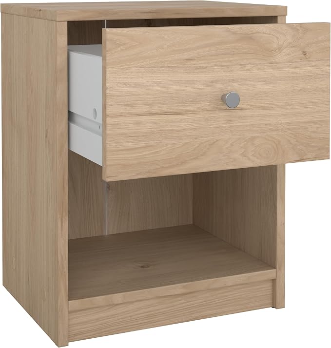 Tvilum Portland Jackson Hickory 3-Piece Bedroom Set - 6 Drawer Double Dresser and Nightstand Set of 2