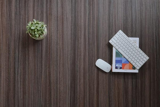 Kaboon Universal Tabletop 47.25"x30", Solid One-Piece Melamine Table Top, Double Desk L-Desk DIY, Home and Office,Eucalyptus