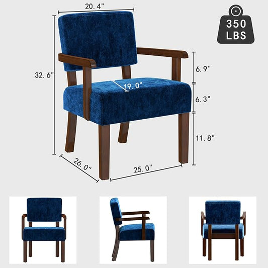 FAGAGA Accent Chair, Living Room Chairs Oversize with Soft Seat and Armrests for Dinning, Bedroom, Reading, Waiting Room
