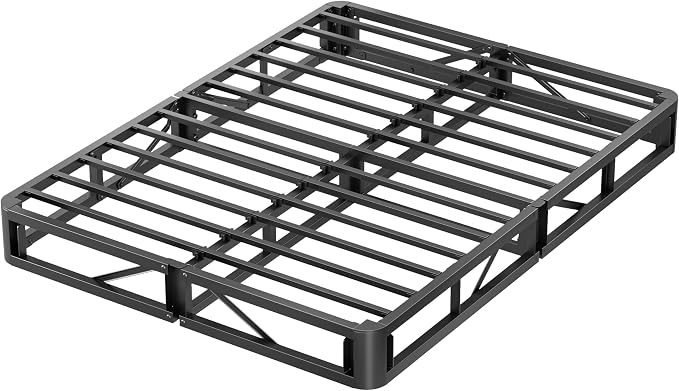 MAF Queen Box Spring 7 Inch High Profile Box Spring for Queen Bed, Queen Size Bed Base 3500 lbs Black Heavy Duty Metal Mattress Foundation with Easy Clean Cover, Easy Assembly