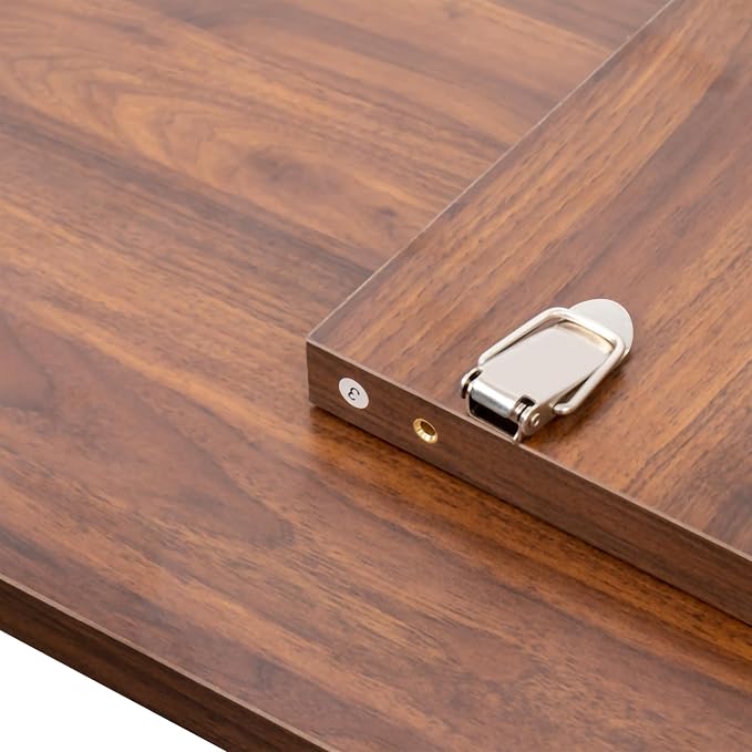 55"-71" Extendable Dining Table for 4-8 People, Space-Saving Extra Long Transformer Table with Extension Leaves Holder, Walnut