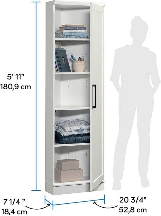 Sauder Homeplus Corner Cabinet, Soft White Finish