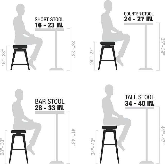 Linon Home Décor Linon 32.5" Backless Claridge Stool Rustic, Natural Bar