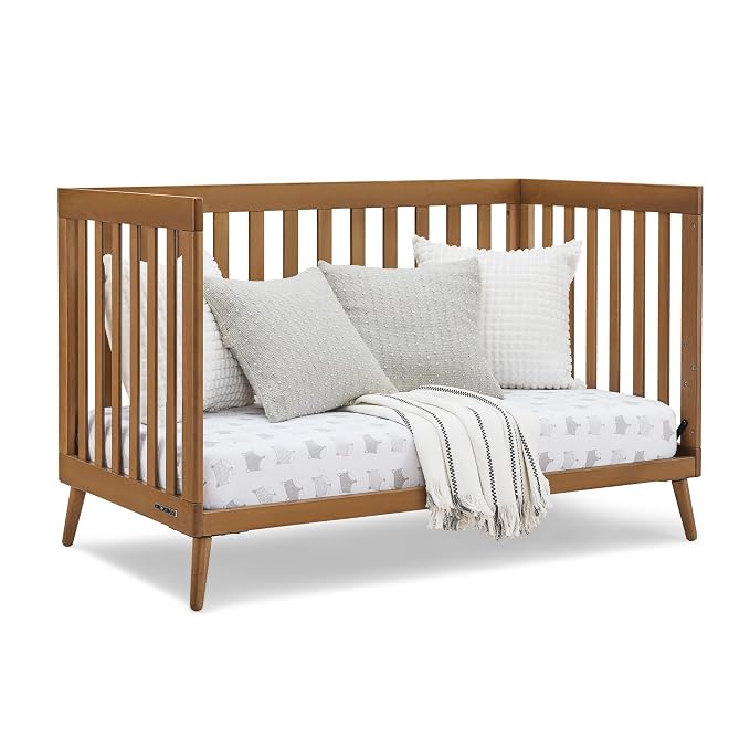 Delta Children Essex 4-in-1 Convertible Crib - Greenguard Gold Certified, Chestnut