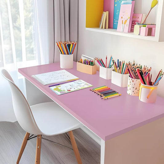 Kaboon Universal Tabletop 59.1"x23.62" Nostalgia Rose, Table Top only for Sit Stand Desk, Reversible Melamine Top,Double Desks Home Office