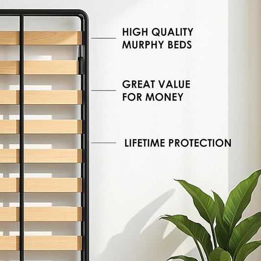 Murphy Bed - Murphy Bed Twin - Folding Bed - Vertical - 30" x 75" - Classic