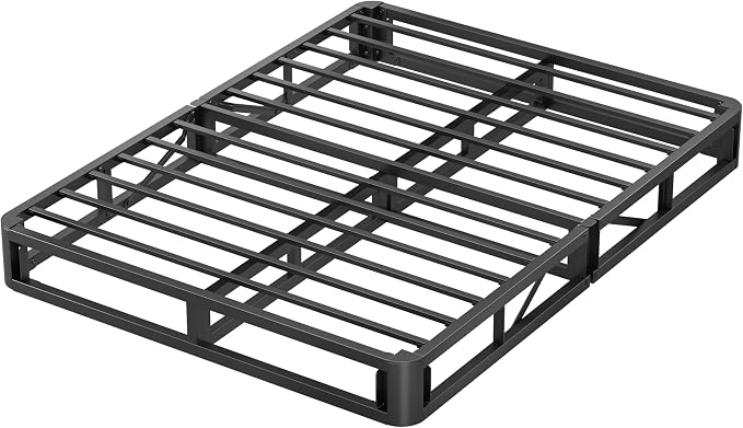 MAF 7 Inch Full Size Box Spring, High Profile Box Spring Full Size Bed Base, 3500 lbs Black Heavy Duty Metal Mattress Foundation with Easy Clean Fabric Cover, Easy Assembly