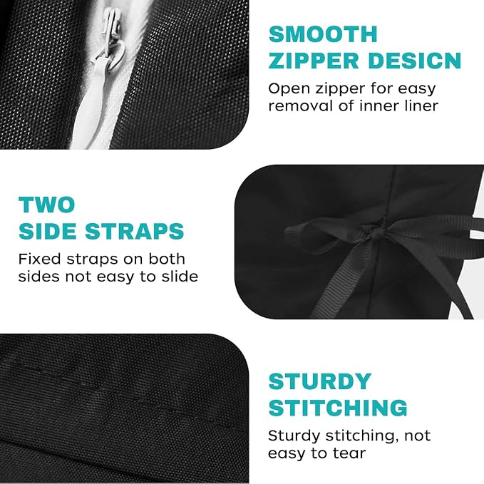 Egg Chair Cushion Replacement, Waterproof Thicken Hanging Egg Swing Chair Cushion for Outdoor Furniture, Wicker Rattan Hammock Basket Cushion with Headrest Pillow 47x31.5x4.7 inch(Black)