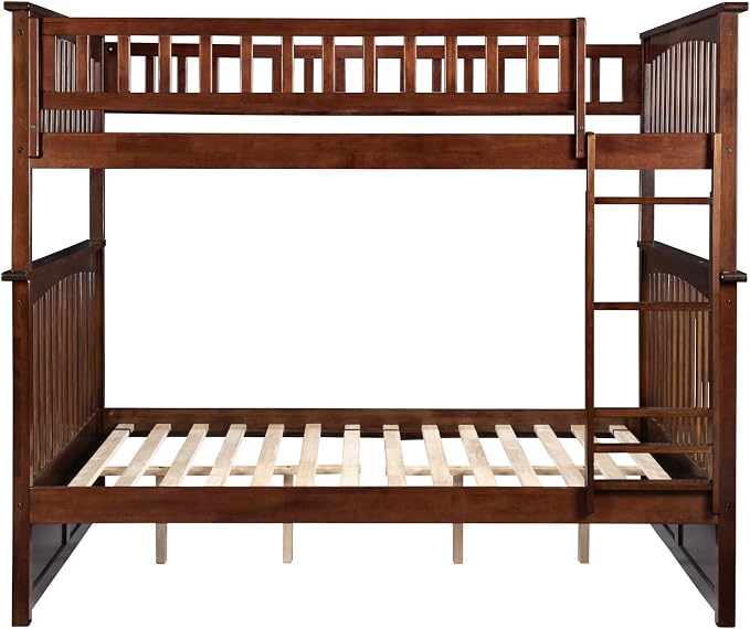 AFI, Columbia Ladder Bunk Bed Full Over Full, Walnut