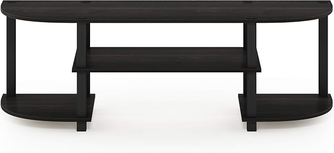 Furinno Turn-S-Tube Wide TV Entertainment Center, Espresso/Black