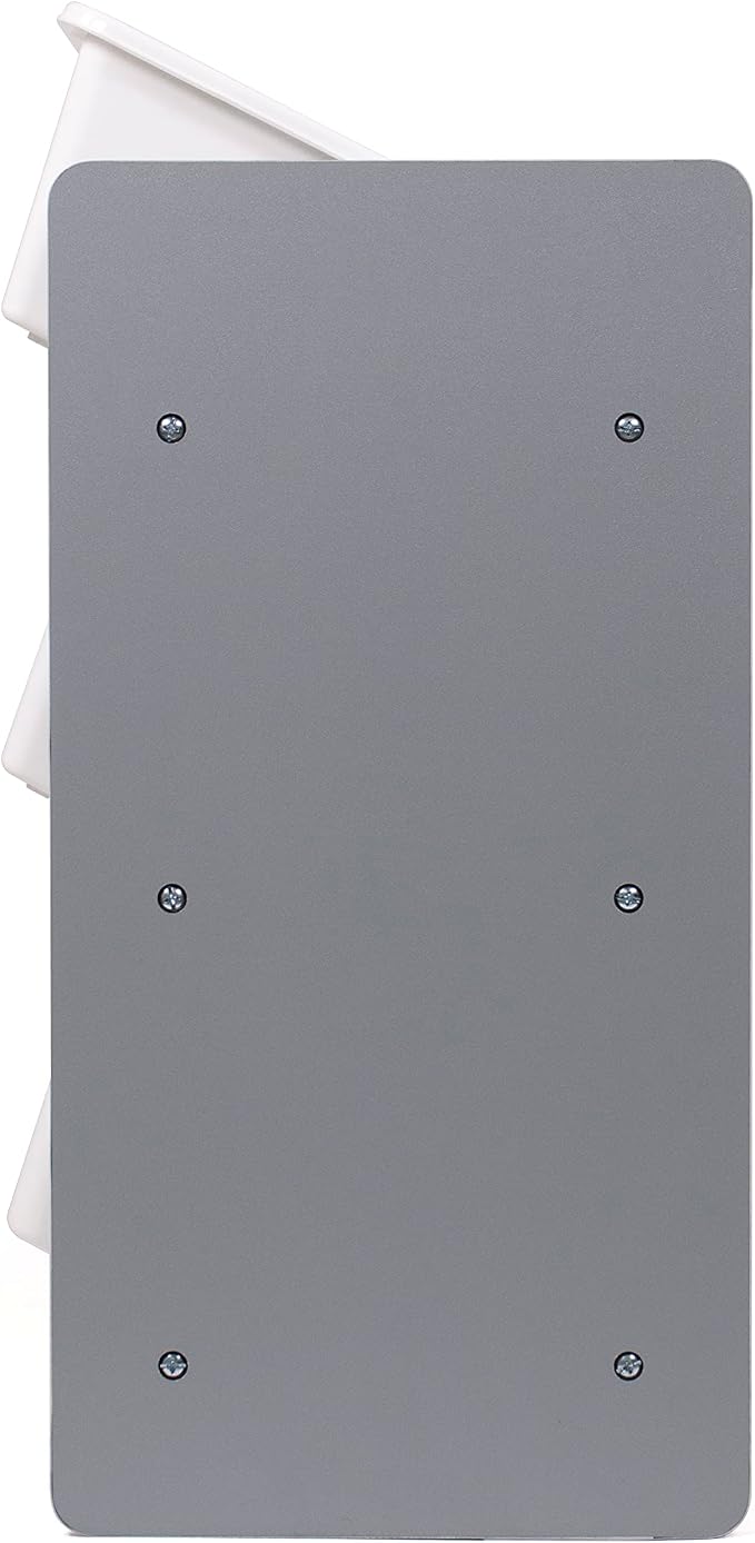 Humble Crew Made for Me Kids Toy Storage Organizer with 12 Storage Bins, Grey/White