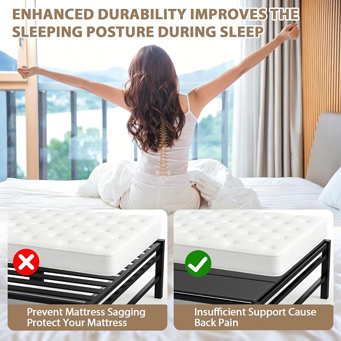 Heavy Duty Bunkie Board Twin Size 38" x75'',10MM Bed Support Board, Anti-Sag Mattress Support for Slatted Bed Frame, Bunk Bed & Platform Bed