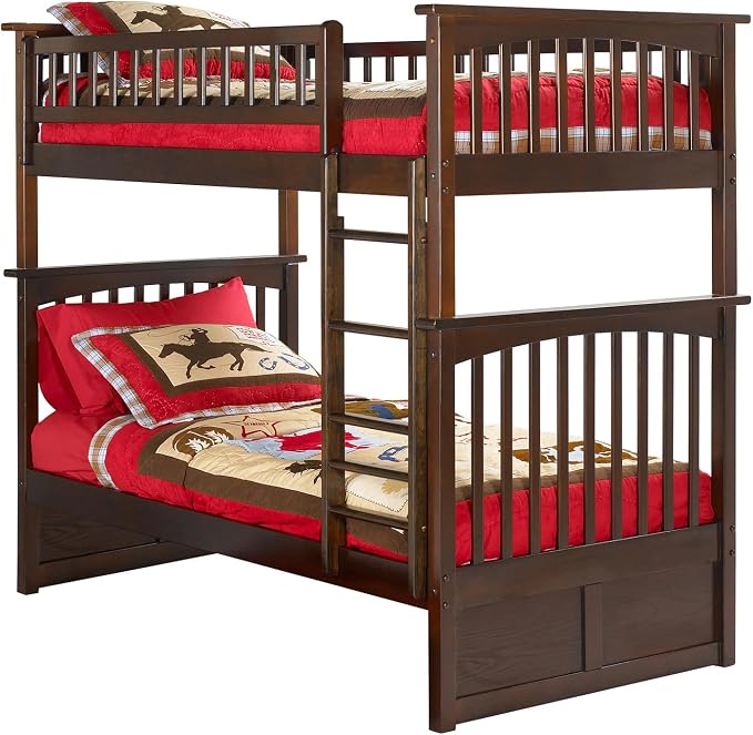 AFI, Columbia Bunk Bed Twin Over Twin, Walnut