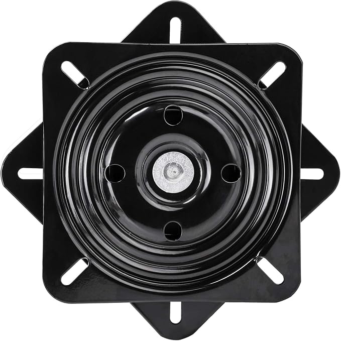 8 Inch Heavy Duty 360 Degree Bar Stool Swivel Replacement Seat Swivel Base Barstool Swivel Plate-for Recliner Chair,Barstools,Chair,Ball Bearing Swivel Boat Seat Or Van Pilot Seat.