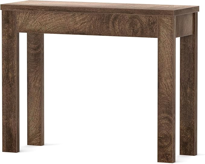 Armocity Console Table, Small Farmhouse Wood Entryway Table, Narrow Sofa Tables Behind Couch, Entry Table for Entrance, Hallway, Living Room, 32", Cracked Oak