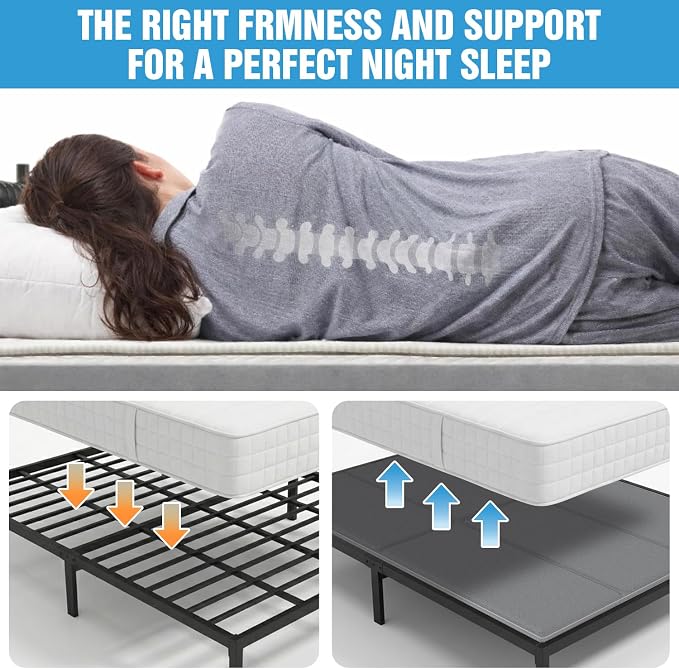 Bunkie Board Full Size (54x75''), 10mm Bed Boards for Under Mattress, Breathable, Noise Minimizing, Moisture Resistant Bunkieboards, Heavy Duty Bed Support Board for Platform & Slatted Frames