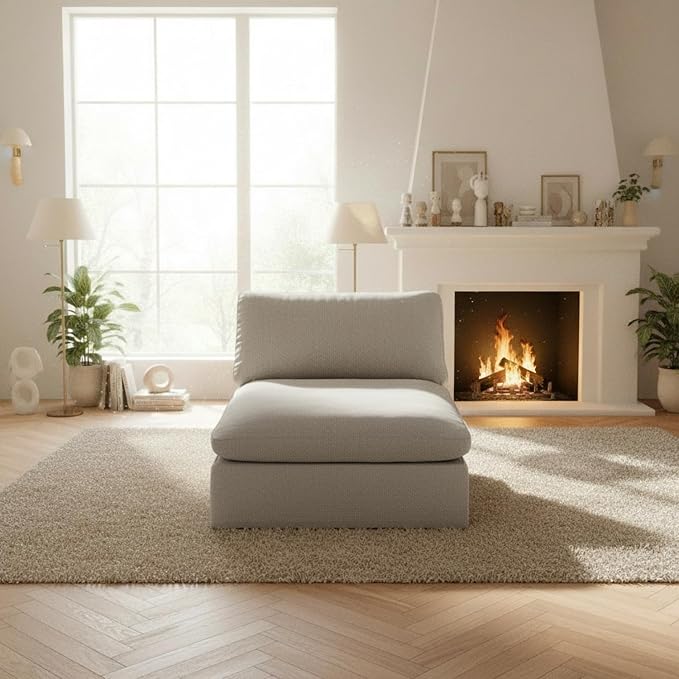 Modular Sectional Sofa,Extra Comfty Deep-Seat-Filled Couch, Black Modern Couches for Living Room,Apartment,Office,Small Space