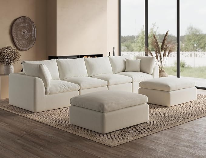 ohllob Ottoman for Cloud Sectional Couches Living Room, Modular, Boneless