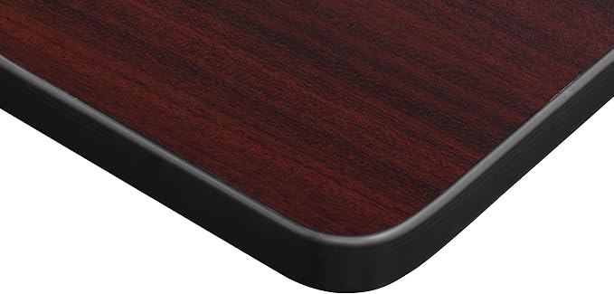 Romig Axis-Pro 84 x 24 in. Mobile T-Base Training Seminar Table- Mahogany