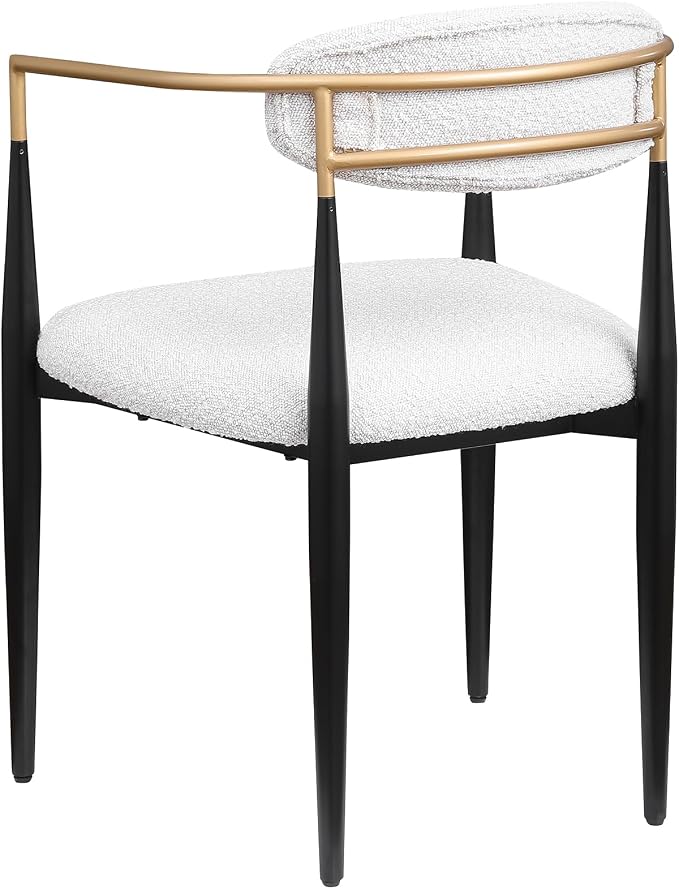Morden Fort Modern Dining Table and Chairs Set for 4, 70" Black Dining Table with White Faux Marble Top and 4 Upholstered Chairs for Kitchen, Restaurant and Conference