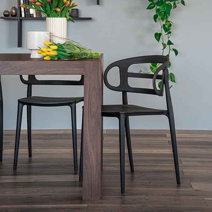 Mobili Fiver, Iacopo Extendable Dining Table, 55.1(86.6) x35.4 in, Walnut, for 6-10 People, Expandable Dining Table for Kitchen, Living Room, Italian Furniture