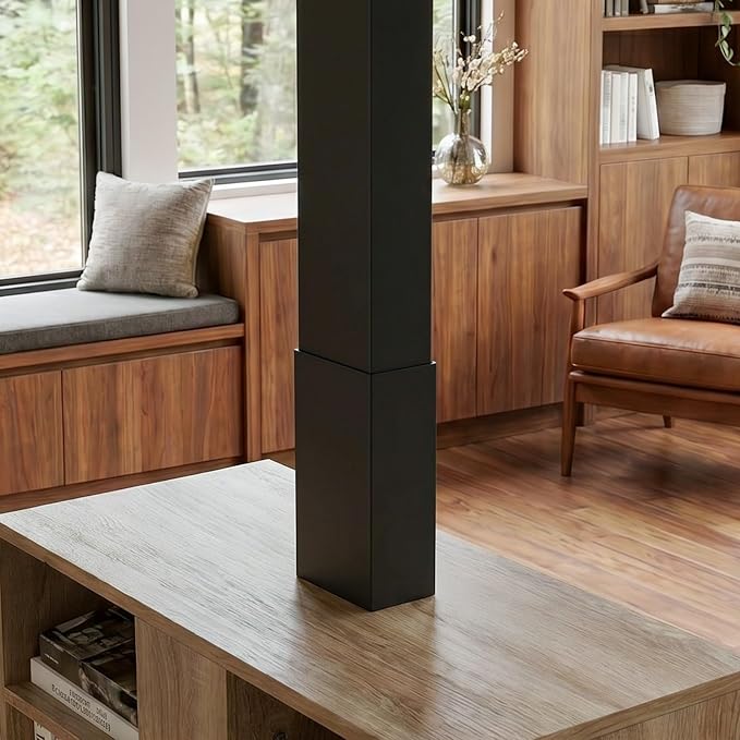 MOUMON 63" Executive Standing Desk with Storage Pedestals and LED Lights, Electric Height Adjustable Desk with Shelves and Built-in Outlets, for Home Office Oak and Black 63"W x 27.6"D x 29.4"-46.9"H