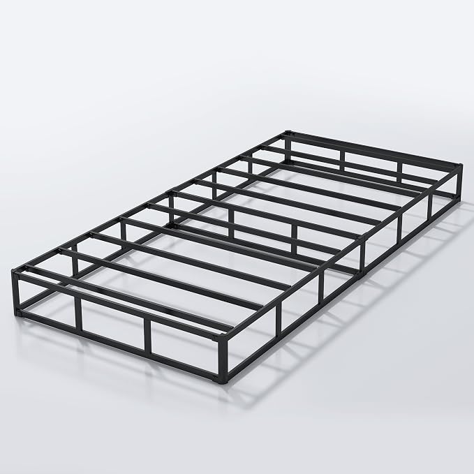 ALDRICH 7 Inch Heavy Duty Metal Box Spring Mattress Foundation 1500lbs Max Weight Capacity/Non-Slip/No Noise/Easy Assembly/Easy Clean Cover,Twin XL