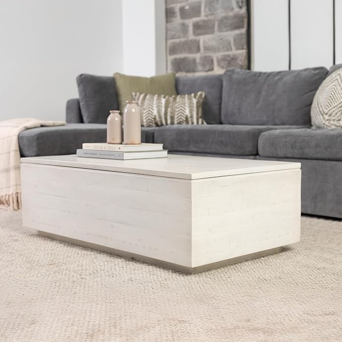 Transformer Table - Solid Wood Extendable Dining Table, Seats 2-12, Expandable Dining Room Table, Space-Saving Furniture, Kitchen and Dining Room Furniture (White, Table + Bench + Coffee Table)