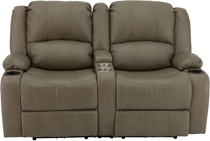 RecPro Charles 64" RV Wall Hugger Reclining Sofa | Putty