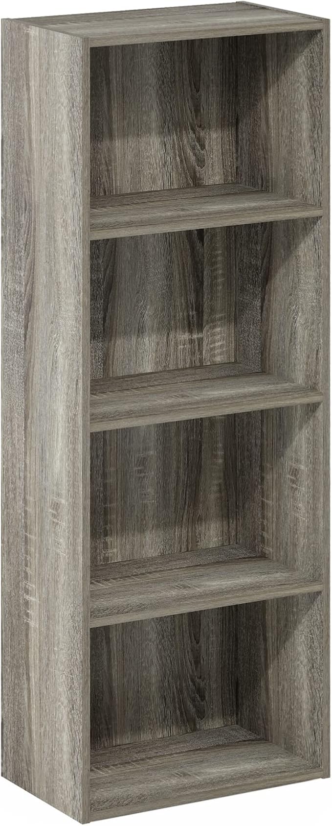 Furinno Luder Bookcase / Book / Storage, 4-Tier, French Oak