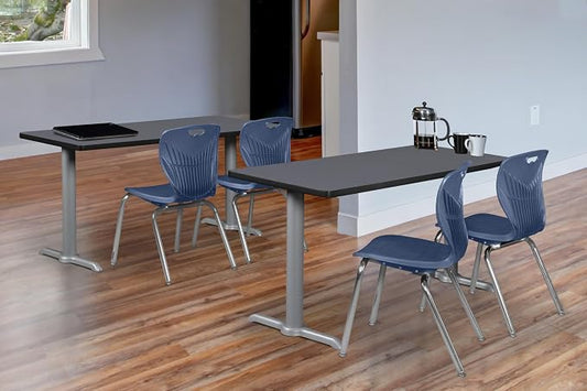 Romig Pillar 66" x 24" Training Table- Grey/Grey Base