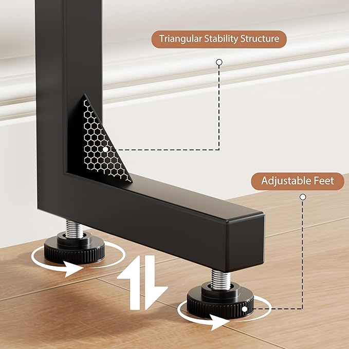 GRLEAF 2 Pack Adjustable Height Narrow Console Table with Power Outlets, 78.7" Long Sofa Table with Charging Station Behind Couch Table Skinny Entryway Table for Living Room and Hallway – Black