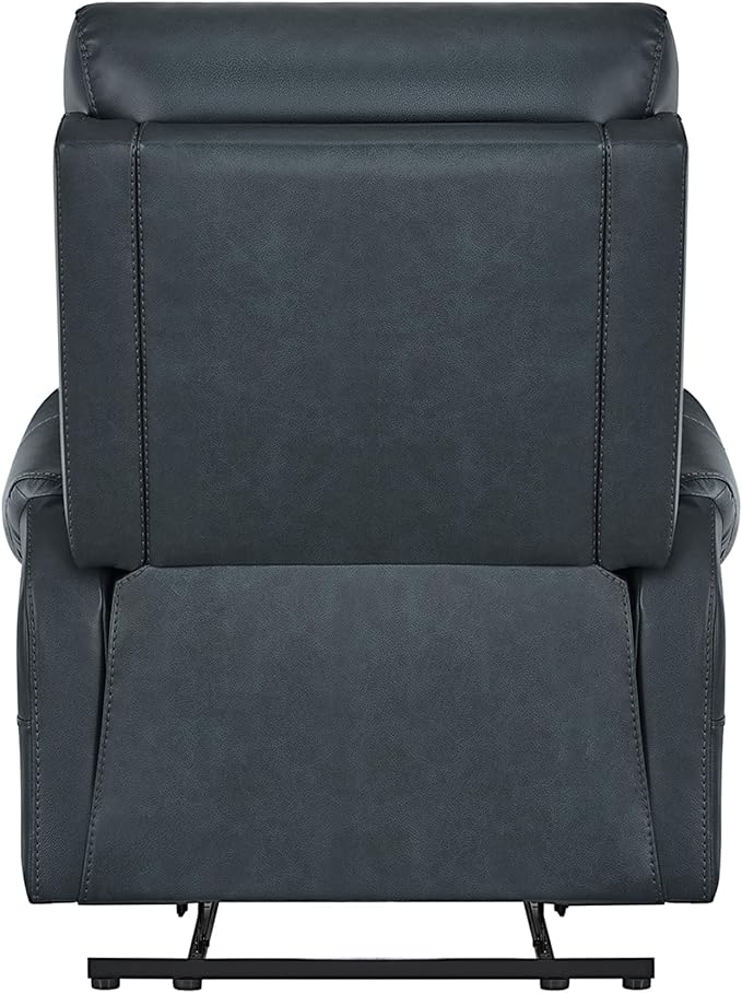 KISLOT Leather Recliner Chair for Adults Wall Hugger RV Recliner with USB Charging Ports Electric Power Reclining Sofa for Living Room Home Theater Seating Bedroom