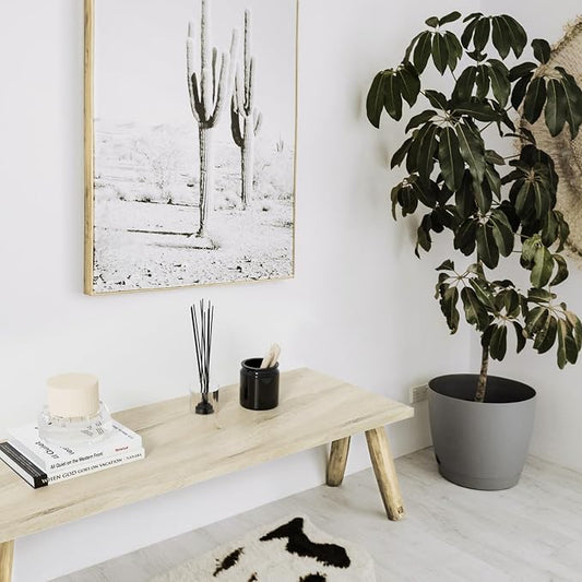 Kaboon Universal Tabletop 40"x18", Solid One-Piece Melamine Table Top, Double Desk L-Desk Floating Desk DIY, Home and Office Countertop, Oak/Grey Tone