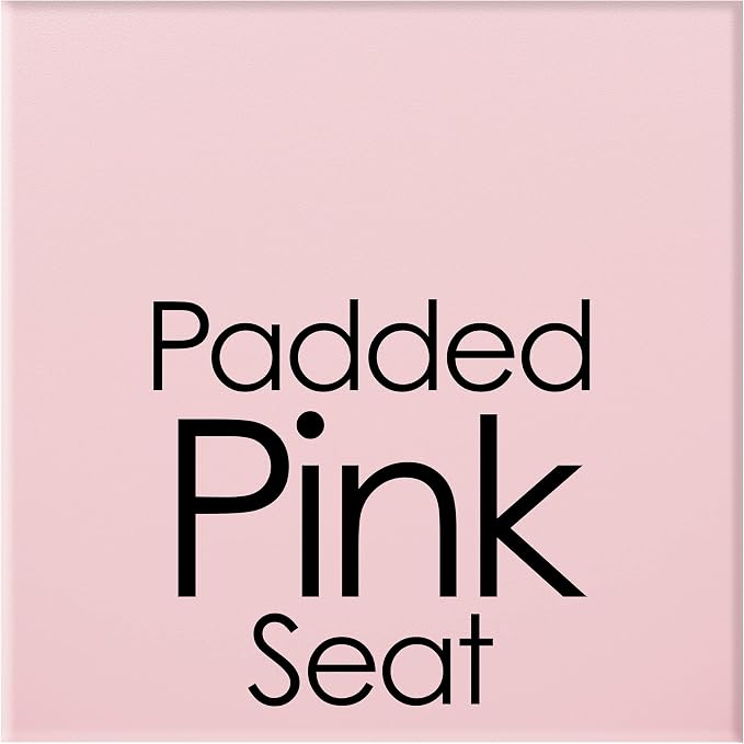 Lavish Home Folding Stool - Set of 2 Counter Height Bar Stools – 24-Inch Backless Folding Chairs with 225lb Capacity for Kitchen, Rec Room, or Game Room (Pink)