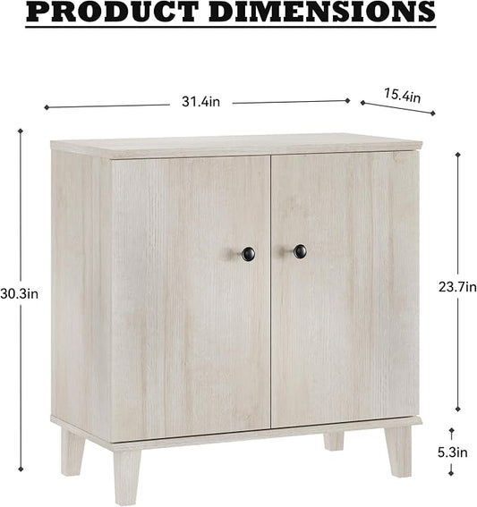 Bedroom Dresser with 3 Drawers, Chest of Drawers, Modern Closet Organizer Bachelors Chest w/Solid Wood Legs for Living Room, Baby Room, Nursery,Beige Oak