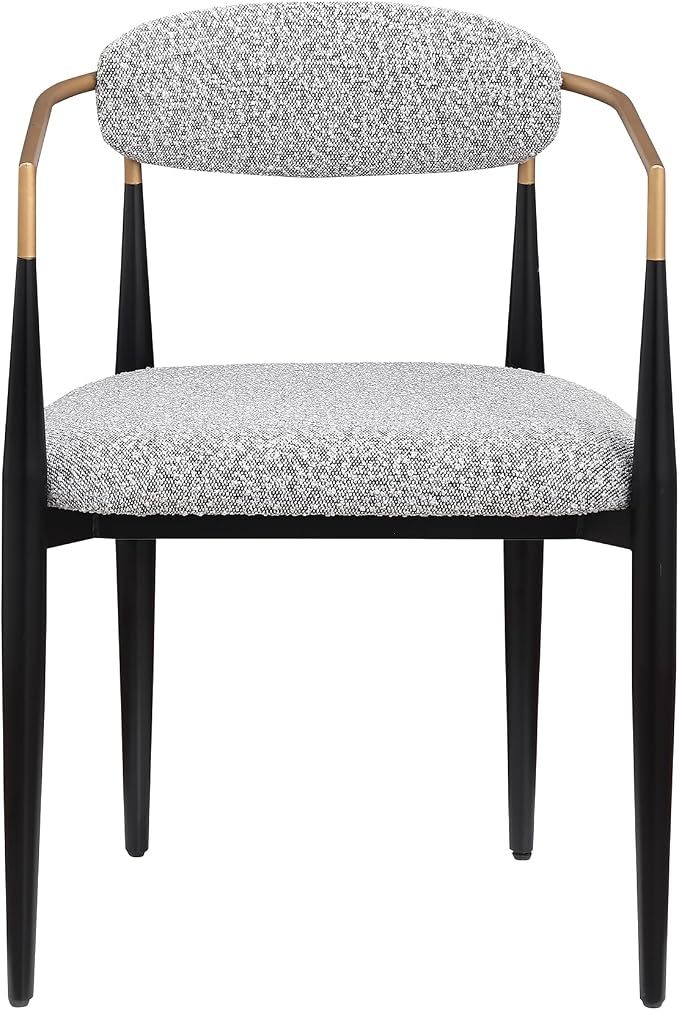 Morden Fort Modern Dining Table and Chairs Set for 4, 70" Black Dining Table with White Faux Marble Top and 4 Upholstered Chairs for Kitchen, Restaurant and Conference
