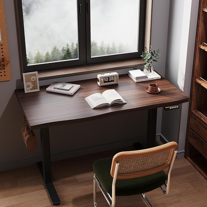 Dual Motor Electric Standing Desk Frame,Adjustable height and length,The maximum size it can accommodate is 63*28 inches for the tabletop,3 Preset Heights,Rated for 264 pounds of weight.Black