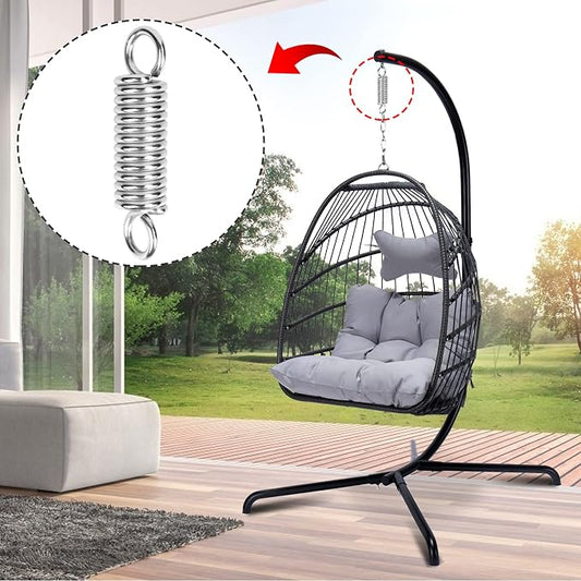 Heavy Duty Spring Fits Hammock Chair Swing Hanging Porch Suspension Sandbag Hook,500lbs Weight Capacity