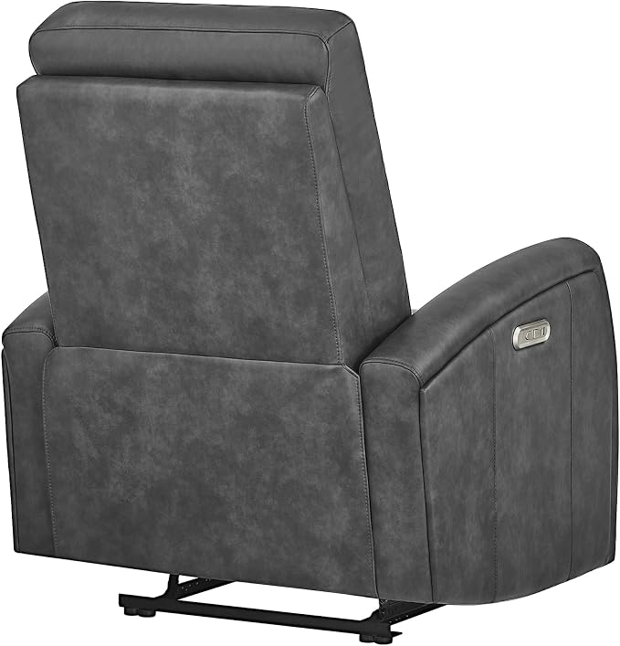 KISLOT Wall Hugger Power Recliner Chair with USB & Type-C Ports Faux Leather Recliner 135Β° Reclining Small Space Electric Sofa for RV Living Room Bedroom