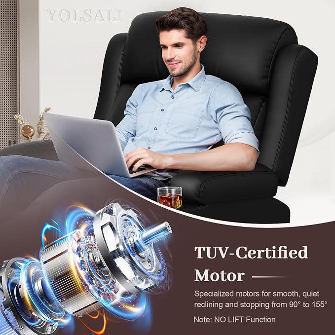 Reclining Loveseat, 1 Massage Loveseat Recliner Sofa Heavy Weight Capacity, RV Love Seat Clearance with Console, USB, Type C Port, Storage, Cup Holders, 2 Single Power Recliner Chairs Heat & Massage