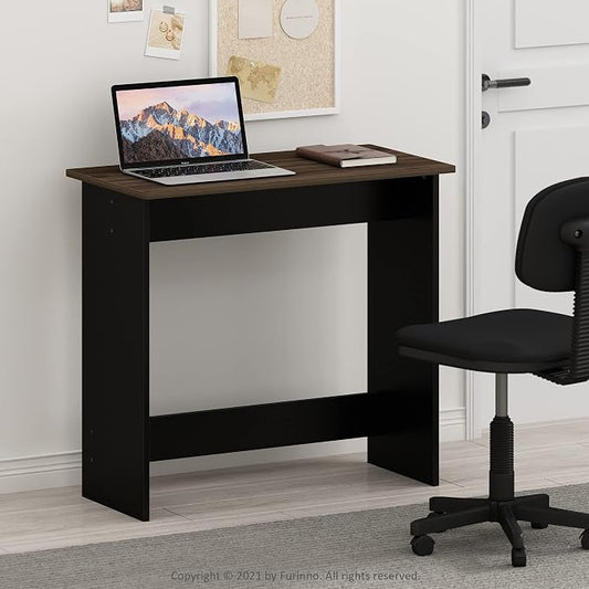 FURINNO Simplistic Study Table, Columbia Walnut