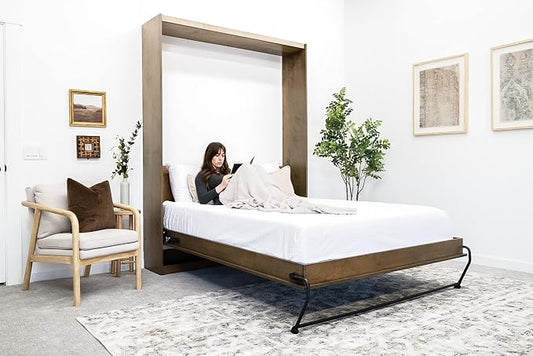 Wilding Wallbeds Murphy Bed Mechanism Hardware Kit (Universal Size Fits King, Queen, Full, & Twin) Spring Lift, Heavy Duty Powder-Coated Steel Vertical Wall Mount, DIY Wallbed, Supports Up to 2,000lbs