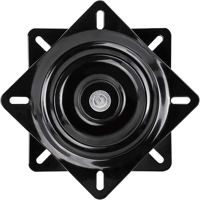 6.25 Inch Heavy Duty 360 Degree Bar Stool Swivel Replacement Seat Swivel Base Barstool Swivel Plate-for Recliner Chair, Barstools,Chair, Ball Bearing Swivel Boat Seat Or Van Pilot Seat.
