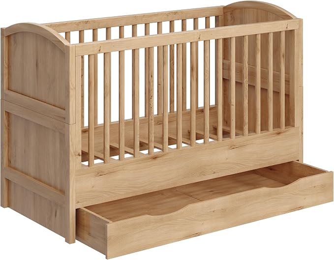 4-in-1 Convertible Crib, Converts to Toddler Bed and Full Bed