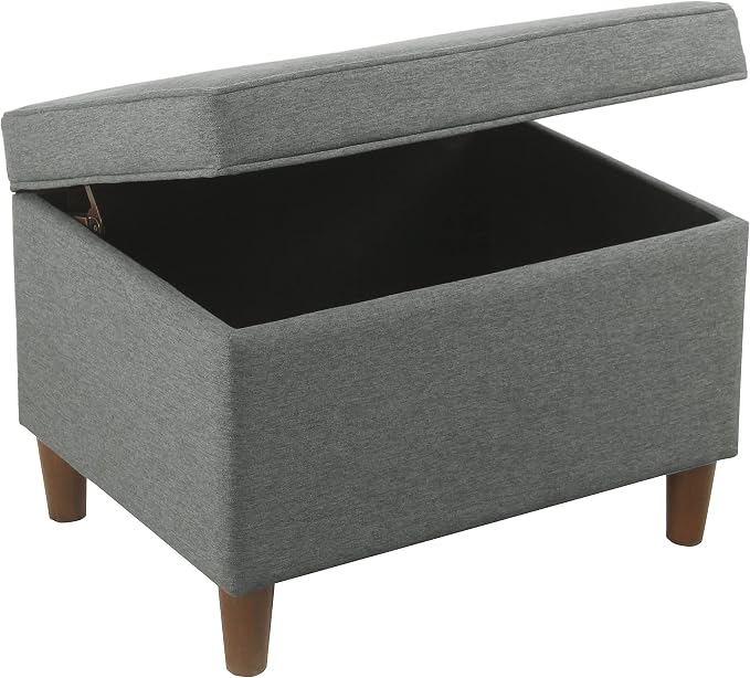 HomePop 24" Storage Ottoman - Gray