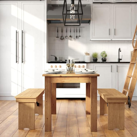 Flash Furniture HERCULES 46" x 30" Rectangular Light Natural Solid Pine Farm Dining Table