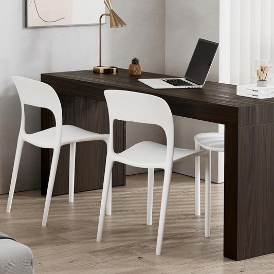 Mobili Fiver, Evolution Desk 70.9 x 23.6 in, Dark Walnut with Two Legs, Made in Italy