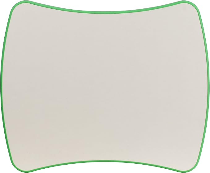Flash Furniture Wren 21.875''W x 26.625''L Rectangular Green Plastic Height Adjustable Activity Table with Grey Top