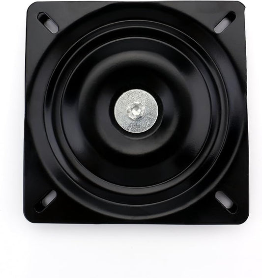 Fasmov 7" Heavy Duty Bar Stool Swivel Replacement Seat Swivel Base Bar Stool Swivel Plate, Black